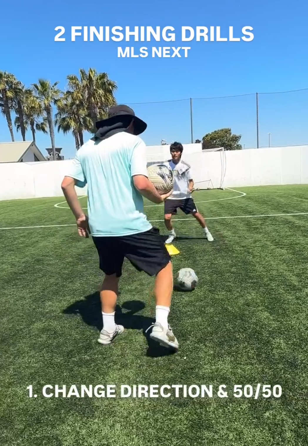 2 Finishing Drills with #mlsnext Soccer Player ⚽️ #Soccer #soccertraining #soccerskills 