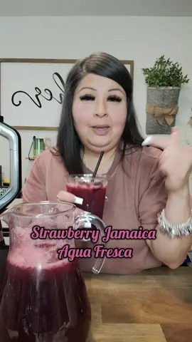 Strawberry Jamaica Agua Fresca perfect summer drink! #foryourpage #aguafresca  #fyppppppppppppppppppppppp #Summer #refreshing #eating #cooking #Foodie #foodiesoftiktok 