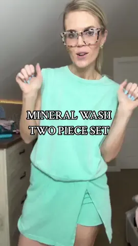 #twopieceset #mineralwash #skort 