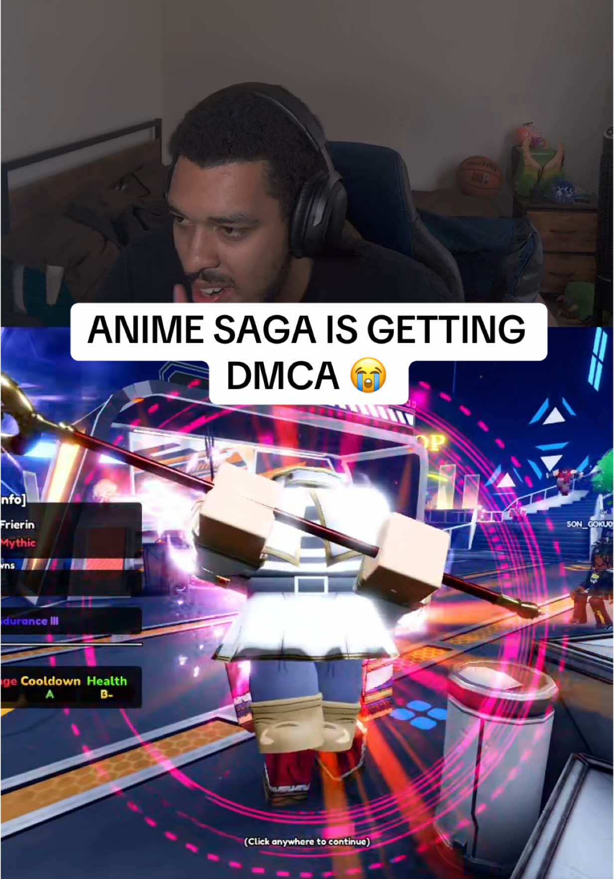 ANIME SAGA IS GETTING DMCA IS IT COOKED? #roblox #robloxfyp #animesaga #bushidof 