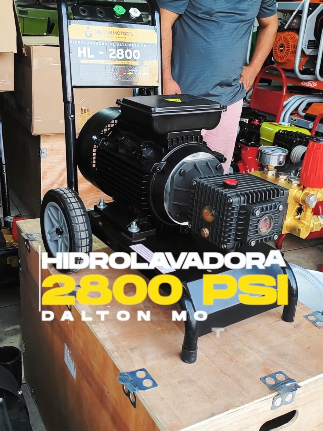 Hidrolavadora de alta presión de 2800PSI, para trabajos de lavado de autos y car Wash. #carwashing #autos #huacho #huachoperu🇵🇪 