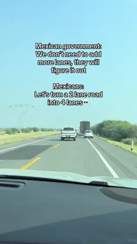 Ever wonder what it’s like to drive in Mexico? Well if there are 2 lanes, the shoulder on either side counts as additional lanes. So technically 2 lane roads are now 4 lanes 🤣#lifeinmexico #fyp #viral #mexico #viral #viraltiktok #momtok 