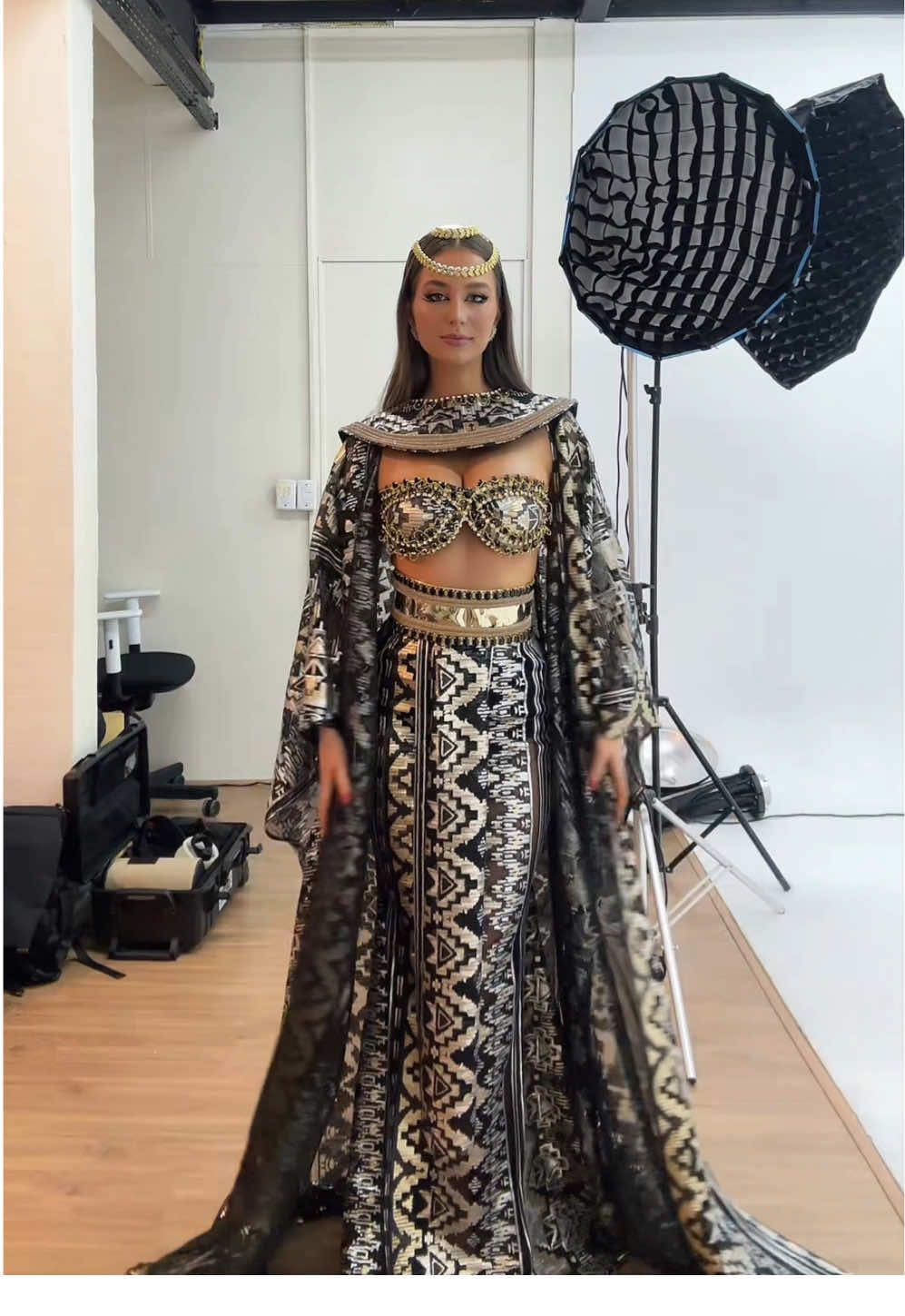 prontíssima para a festa egípcia do Rancho do Maia! #fyp