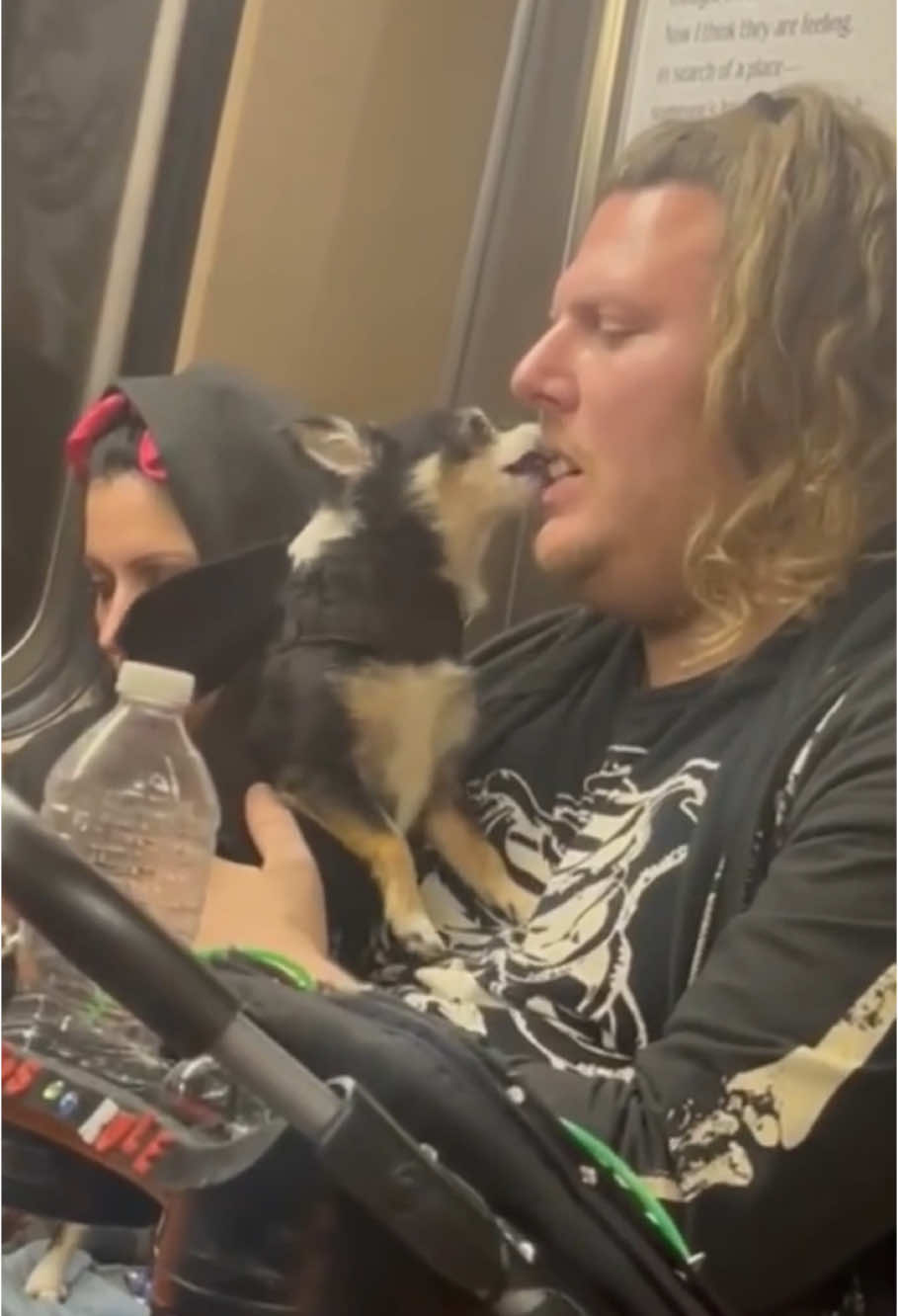 Dogs +subway 🚇🐾🤣#funnyvideos #fyp #usa #foryou #petlover #subway #NYC #samoyedpuppy 