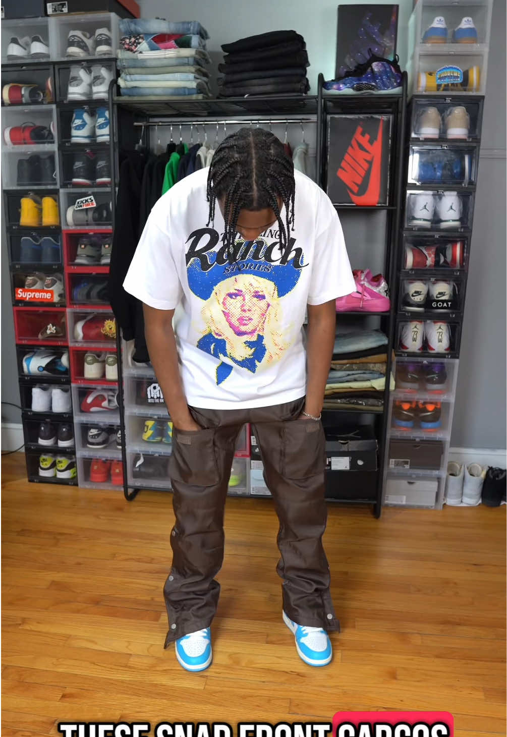 Couple ways I’d rock the UNC Air Jordan 1 Reimagined🥶 There’s a couple elements of the shoe I’m tired of seeing on 1s but overall still a valid shoe! Tap in with @mnml and use code “SAUNEY15” at checkout for 15% off🔥 #foryou #foryoupage #sneakers #sneakerhead #jordan1 #outfitideas 