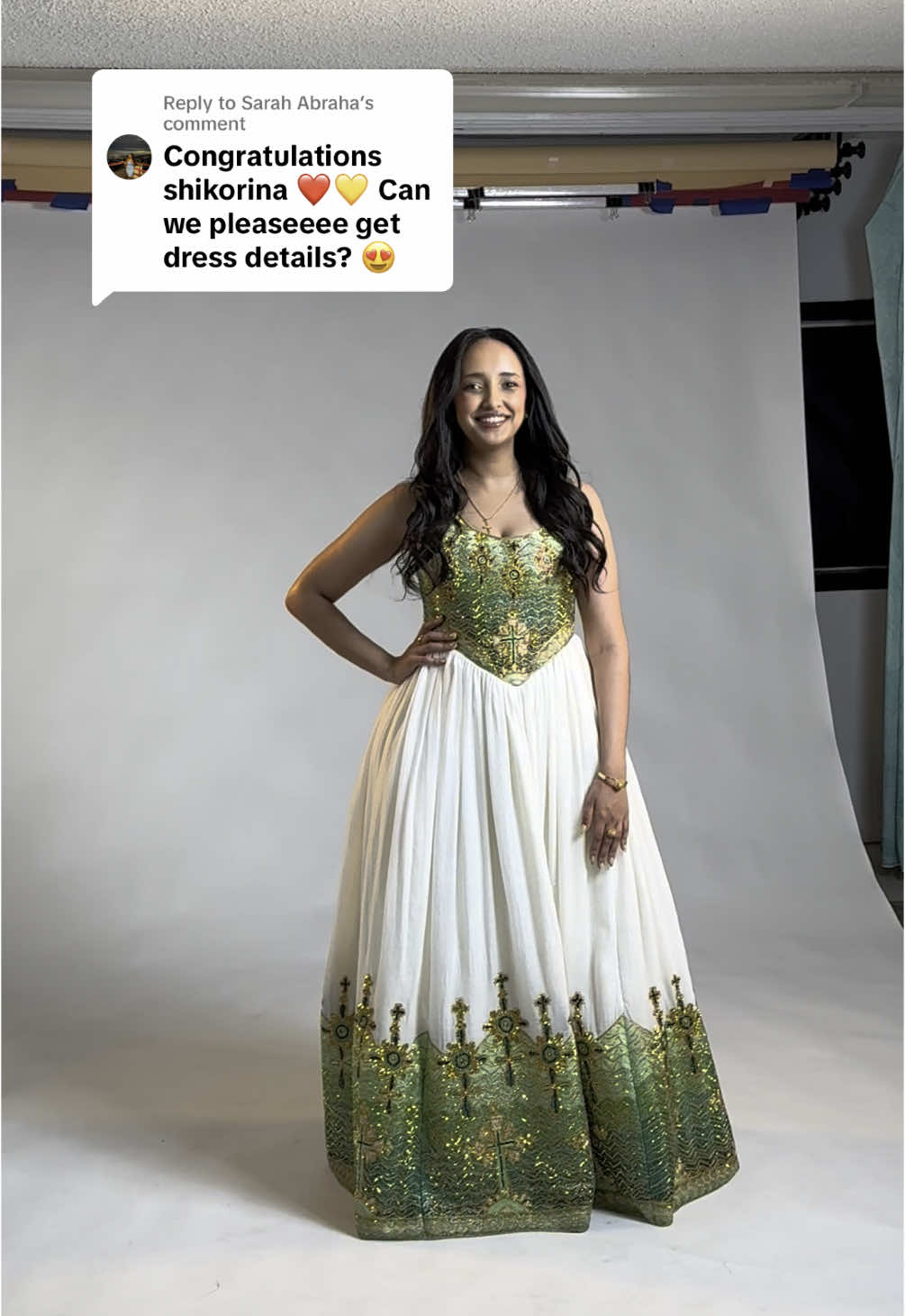 Replying to @Sarah Abraha Dress is custom made by @family Design.et They did an amazing job! Highly recommend❤️❤️❤️ #fyp #fy #fypシ #tigraytiktok #habeshatiktok #details #foryoupage #foryourpage #OOTD #graduation #viral #viralvideo #viraltiktok #dresstoimpress 