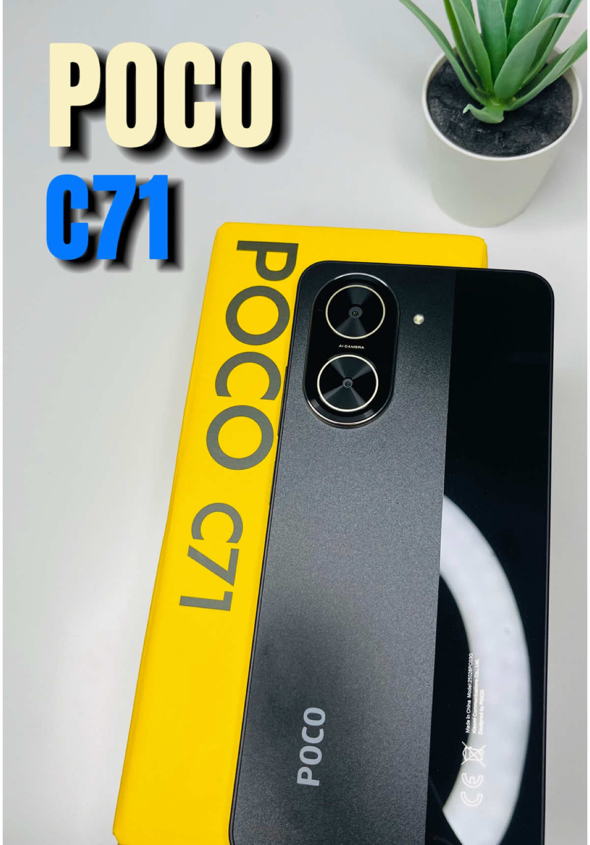 Este teléfono tiene un diseño como primium aunque es económico. 😎 #android #celulares #pococ71 #tecnologia #celularesbaratos 