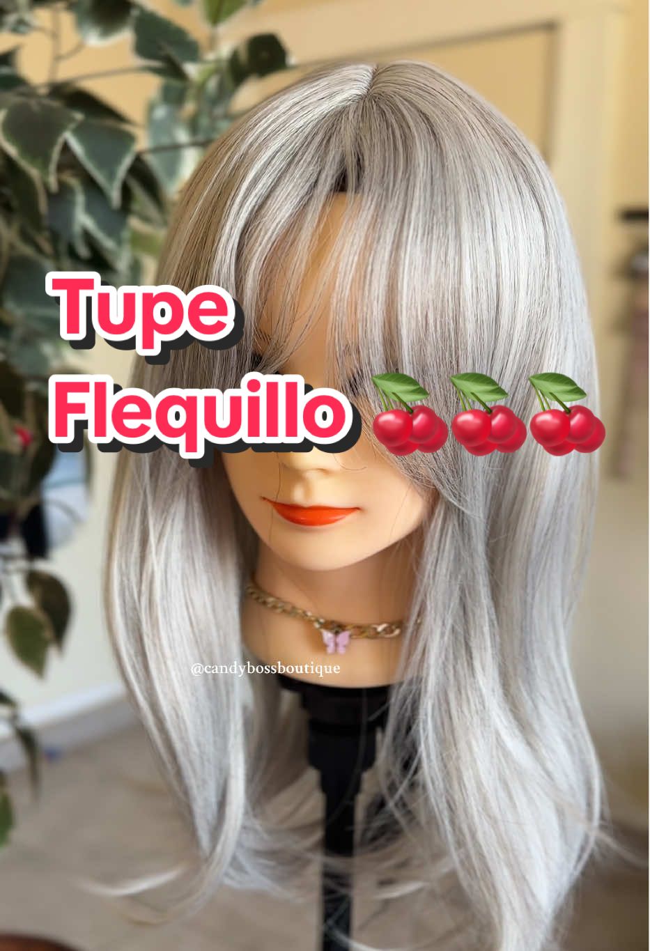 Lucen hermosos ya disponible  Tono plateado 🩶🩶🩶🩶 #flequillo #flequillocortina #candybossboutique 