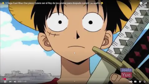 #Joelz Yue Sigan en el rojito gente a este gran creador de contenido. #One Piece.