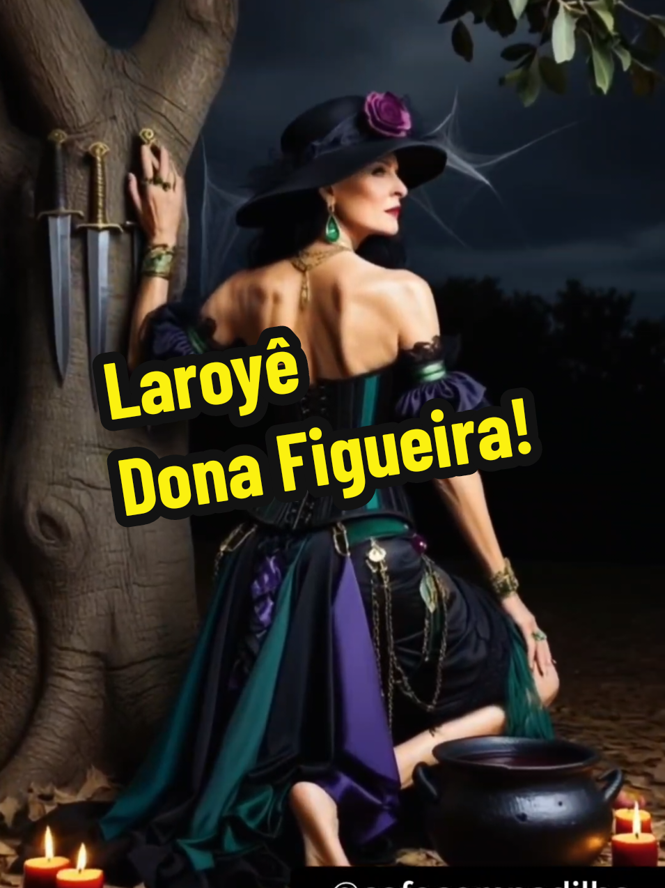 Laroyê Dona Figueira! . #quimbanda #candomble #umbanda #pombagira #donafigueira #figueira #pontosdeumbanda #macumba #macumbaprairprofy #aiart #exu  #pombagira #entidades #fé #ancestralidade #