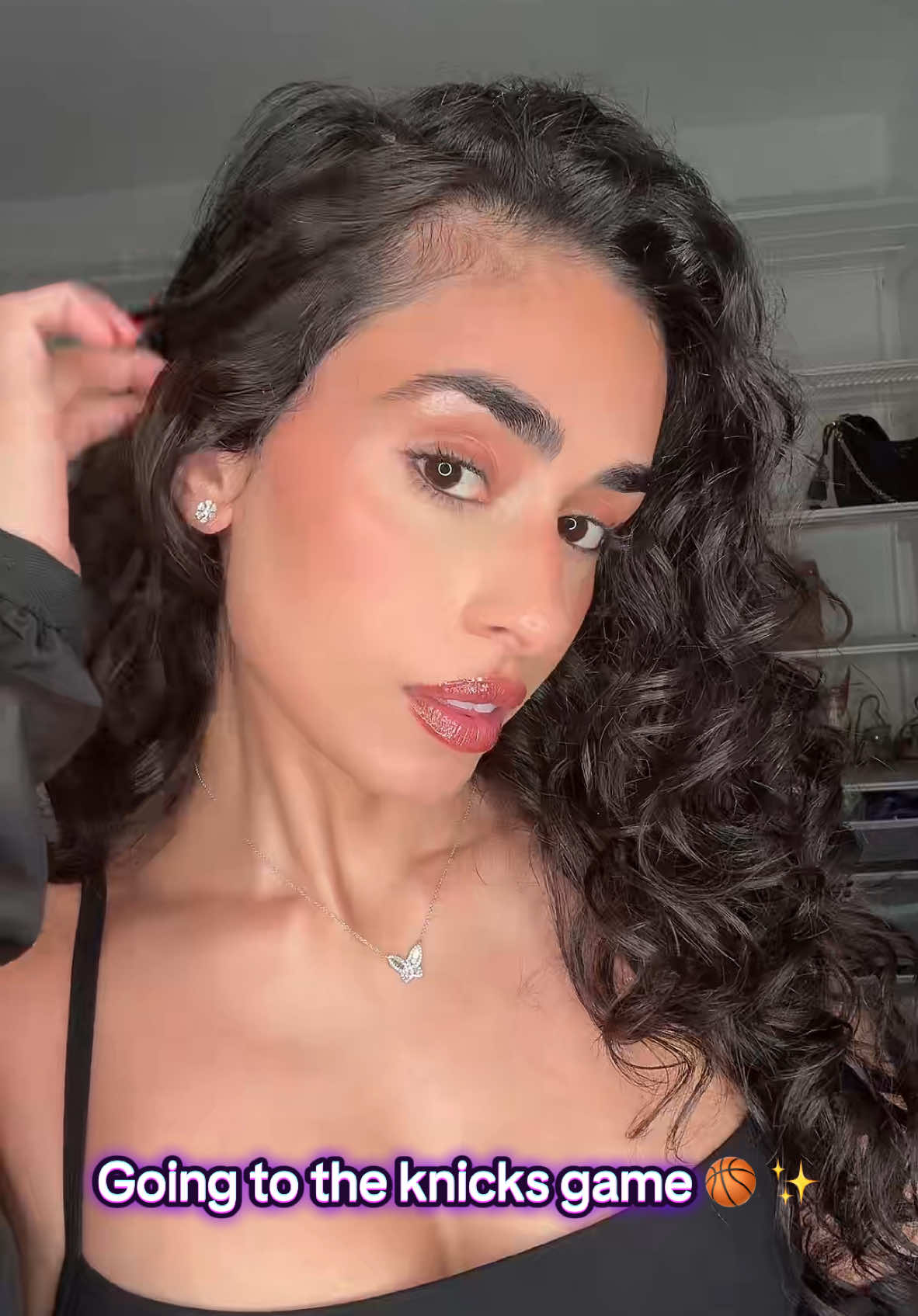 👄🫦 #OOTD #knickstape #grwm #knicksnation #basketball #playoffs #howtoloseaguyin10days #ootn #diml #sahw #nyctok 