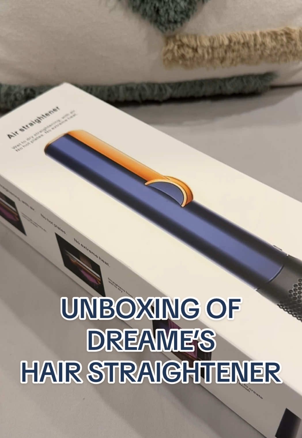 Unboxing of Dreame Straightener Wet to Dry. Should I keep it? #dreame #philippines #shopping #unboxing #straightener #airstrait #blue #ConSantanderConecto 