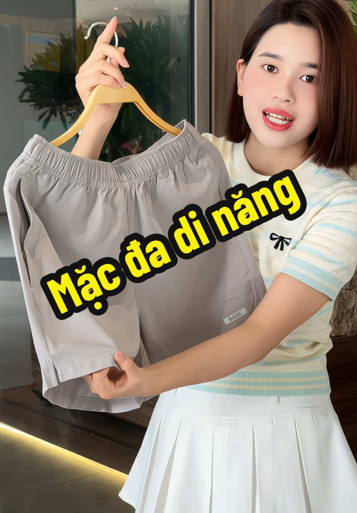 Quần short from trên đùi mặc đa di năng luôn ah #kieugialinh #quansoocnam #quanthethao 