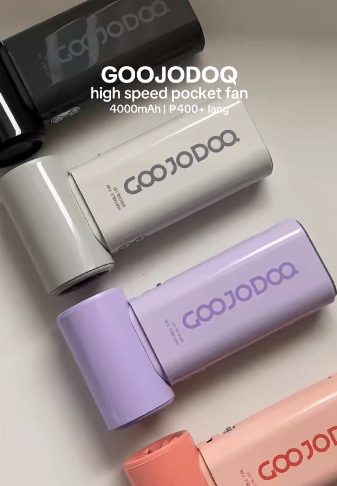 Ikaw nalang ata wala nitong Goojodoq pocket fan na mas pinaliit ag mas pinamura! Disclaimer: price may vary until promotion ends #pocketfan #minifan #portablefan #highspeedfan #miniturbofan #turbofan #goojodoq #goojodoqfan #hot  #summeressentials 