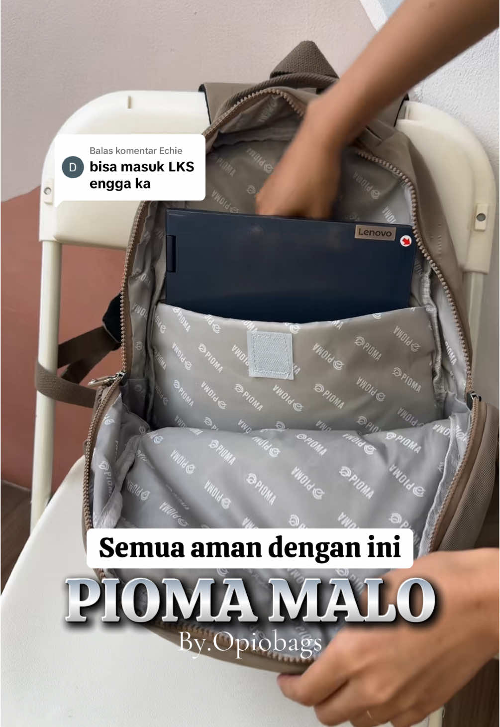 Membalas @Echie AMAN MASUK DI TAS YANG SATU INI😋😋 #Ranselbesar #opiobags #gratisongkir #fyp #ranselbesar #ranselsekolah #taswanitabesar #piomamalo #CerealCerdik 