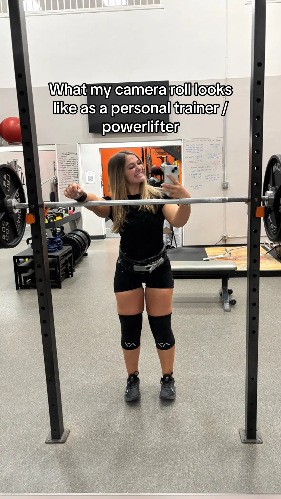 When your entire life revolves around lifting and fitness : #powerlifting #personaltrainer #mycameraroll #dayinmylife #gymprogress #gymsharkwomen #oneractive #dfyne @Cranon @Gymshark @Oner Active @Joy Rindfleisch @1st Phorm 