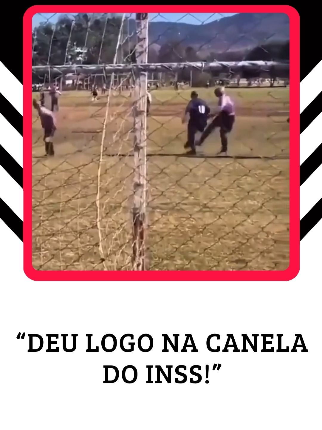 Deu logo na canela do coroa! #futebol #football #futbol #Soccer #fussball #futbol⚽️ #soccertiktok