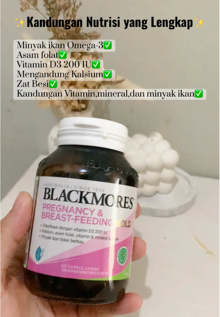 Vitamin terlengkap ibu hamil & Menyusui. Beri vitamin yang terbaik untuk ibu dan janinnya yaa bun..😌🤰🏻 #blackmores #vitaminibuhamil #fypage #asamfolat #blackmorespregnancy #bumilsehatbayisehat🤰♥️😘😘 