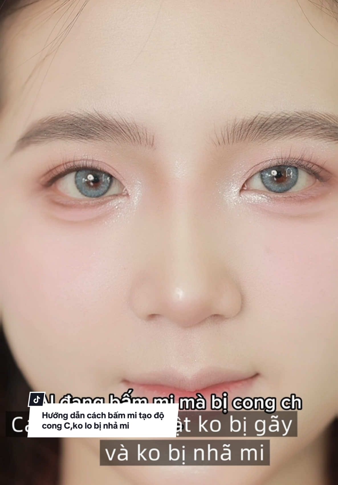 Hướng dẫn cách bấm mi ko nhả #Annienguyen #xuhuongtiktok #xuhuong #makeup #Makeupdeplongkhanh 