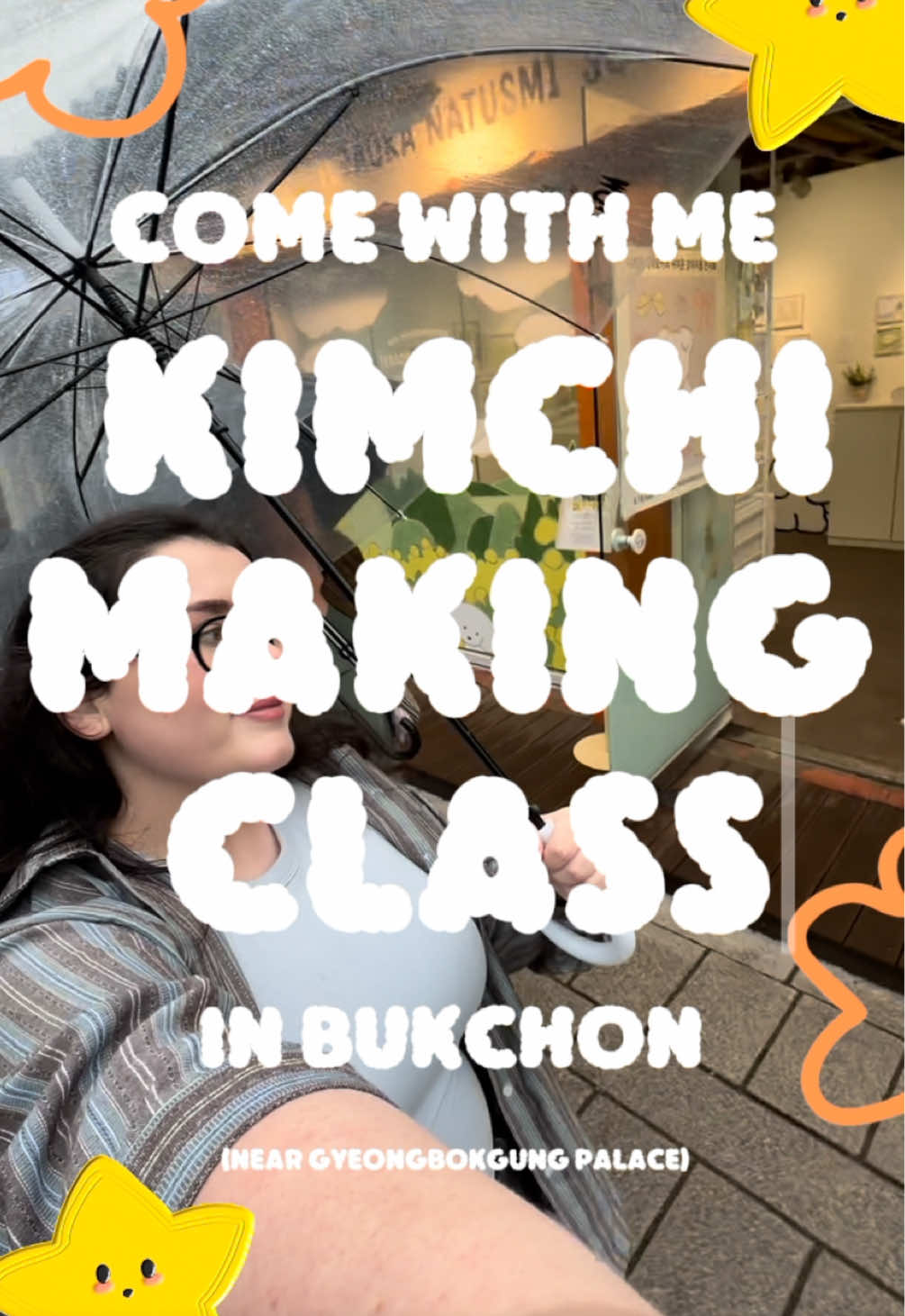 let me put you on to something fun to do on your next trip to korea!  when i saw it was going to a be a rainy day i decided to boom this Kimchi making class right near gyeongbokgung palace last minute for my mum and i, and im so glad i did! 🤩 The Seoul Kimchi Academy has been here for over 20 years! The instructor was so so friendly and created a really nice and fun atmosphere, she spoke to everyone on a person level and was patient and helpful throughout the whole class. I’m a big Kimchi convert since i moved to korea and so now that i know how to make my own i feel unstoppable 🥬🌶️ So if you’re looking for something more unique for your next trip to korea, your own handmade kimchi is definitely a great souvenir! 🧡 (not an AD) I booked through Klook- and the cost was £24.25pp for the regular course.  @Klook #kimchi #experienceinseoul #seoul #kimchimaking #seoultrip #koreatrip #expatinkorea #lifeinkorea #expatlife #foreignerinkorea #CapCut 