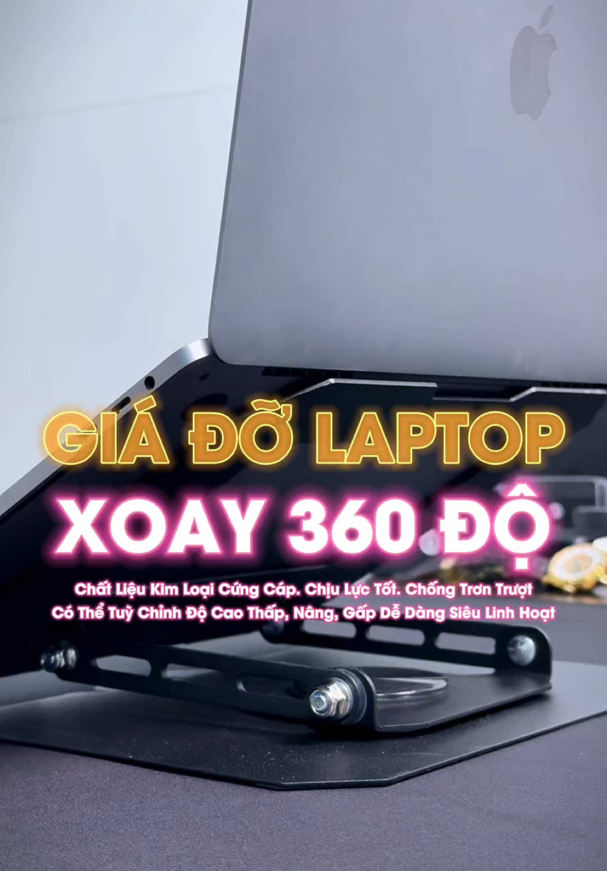 [GIÁ ĐỠ LAPTOP XOAY 360 ĐỘ] Chất Liệu Kim Loại Cứng Cáp. Chịu Lực Tốt. Chống Trơn Trượt. Có Thể Tùy Chỉnh Độ Cao Thấp. Nâng Gấp Dễ Dàng Siêu Linh Hoạt #giadolaptop #giadolaptopgapgon #giadolaptopxoay360 #giadolaptopnhom #giadolaptopgiare #giadolaptopdeban #review #changmaireview 