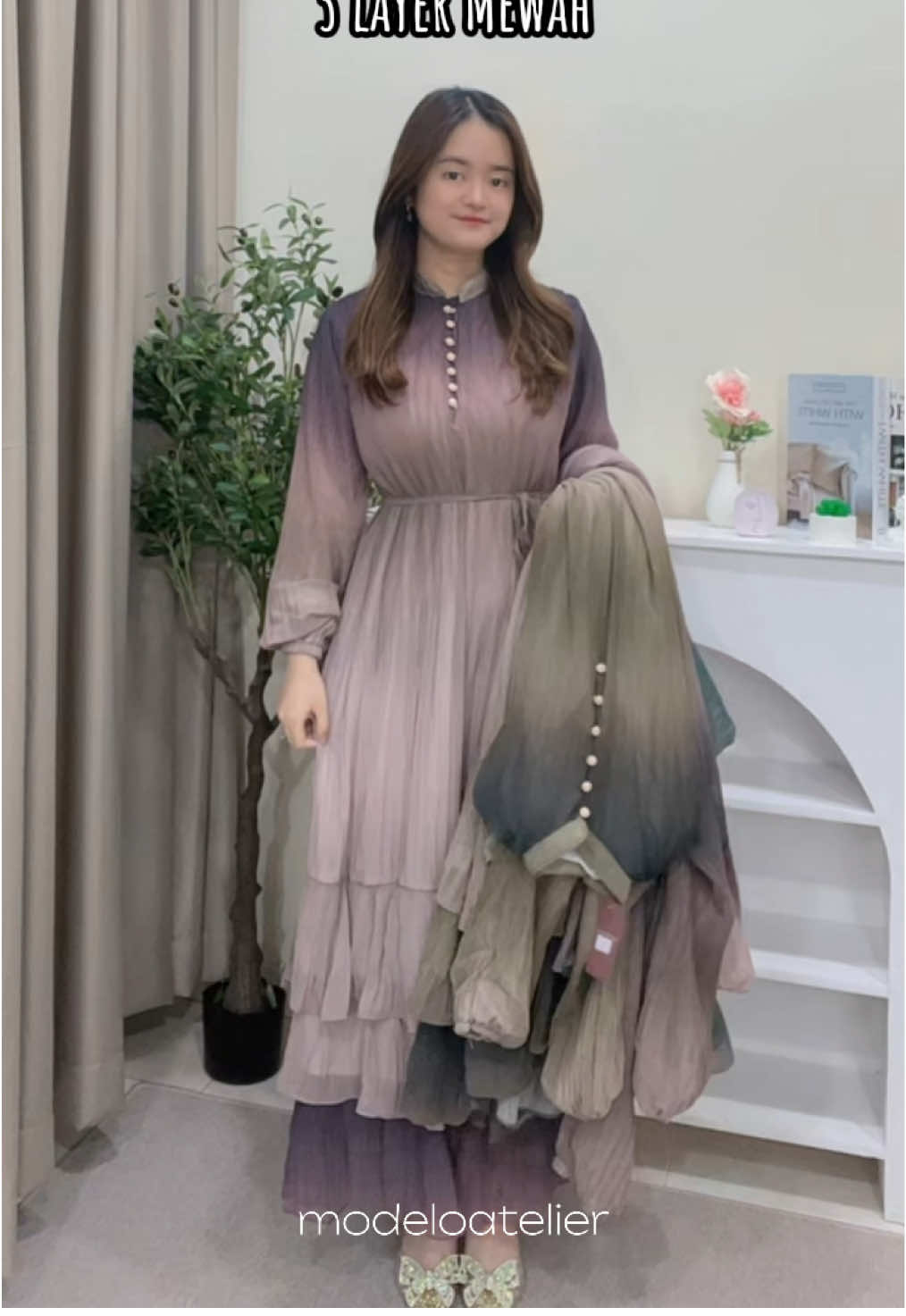 Rekomendasi dress kondangan uda set hijab untuk mu! Banyak pilihan warna dan motif ya 😘 #modeloatelier #gamissethijab #dress #dresskondangan #gamismurah #gamiskekinian #gamiscantik #gamisviral 