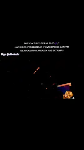 THE VOICE KIDS BRASIL 2020 LUANK DIAS, PEDRO LUCAS E VINNE RAMOS CANTAM  'MEIO CAMINHO ANDADO' NAS BATALHAS 🎶🎤 #thevoicekidsbrasil #thevoicebrasil 