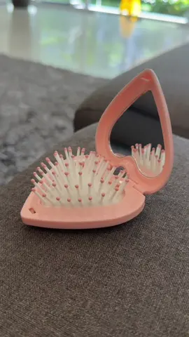 Pocket size hair comb w/ mirror #comb #hairbrush #pocketsizehairbrush #ladies #cute #fyp #trending #viral 