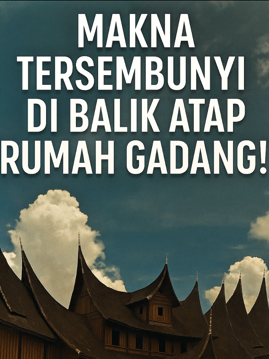 Rumah ini bukan cuma tempat tinggal. Ini simbol hidup orang Minang. Kamu udah tahu maknanya? #NgulikDulu #RumahGadang #Minangkabau #FilosofiIndonesia #sejarahindonesia 