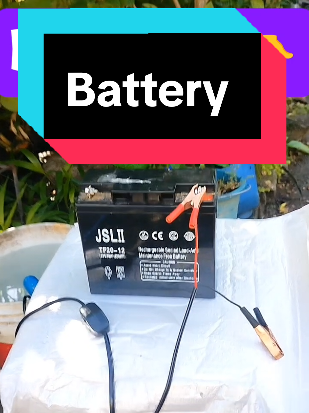 Ito Battery ginagamit ko sa Submersible Water pump 👇  👇👇Nasa Yellow Basket 👇👇 #tiktok #affiliate #battery #solarpanel #submersible  #fypage 