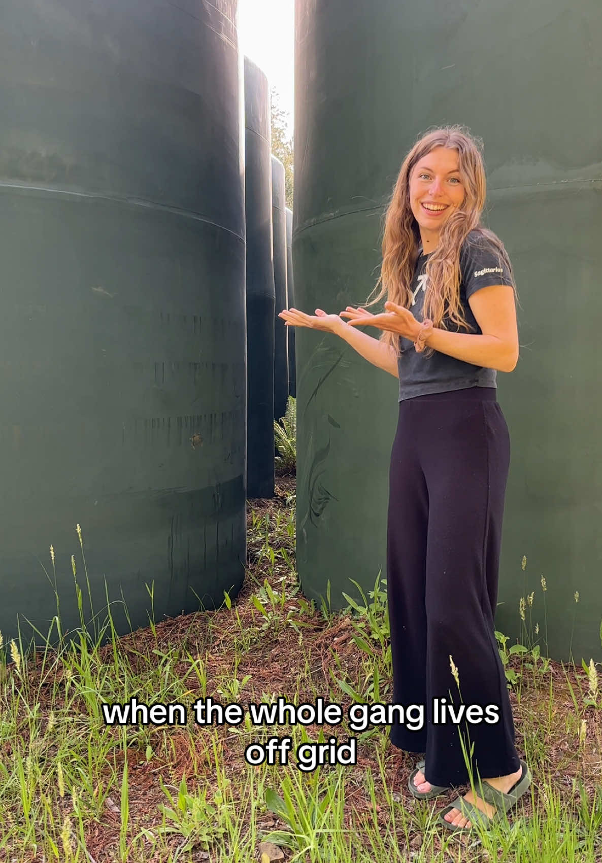 here’s a peek at 5 different water storage setups 🤗 I love this lifestyle  #waterstorage #offgrid #hybridliving #homestead #homesteading #fyp #momlife #healthyliving 