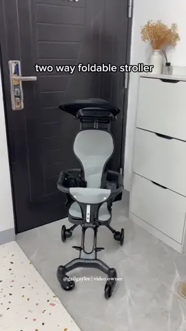 Two way foldable stroller #babystroller #stroller #lightweightstroller #foldablestroller #CerealCerdik 