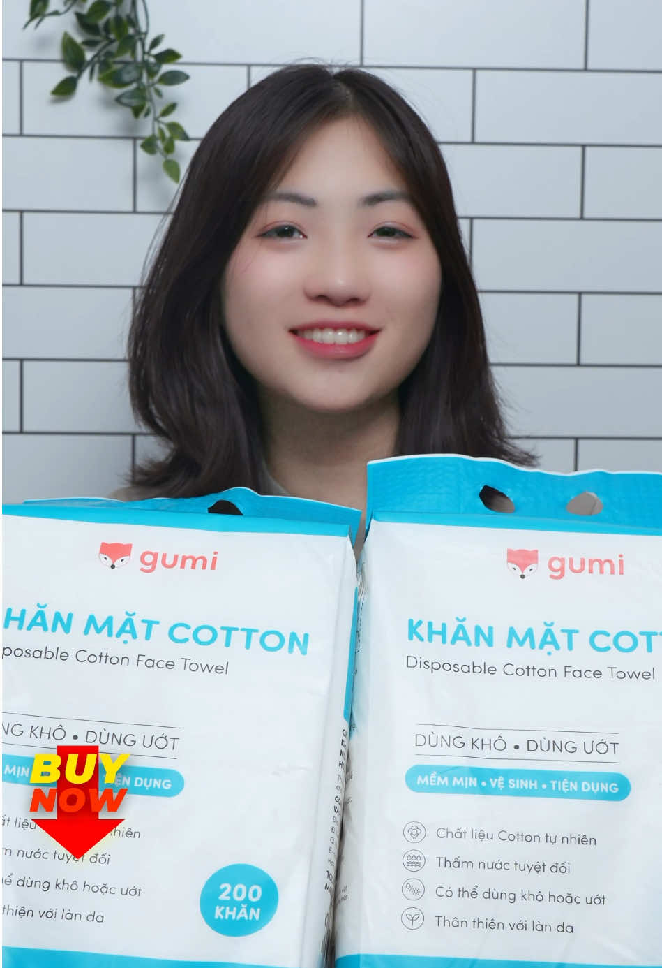 Skincare hiệu quả hơn nhờ 1 chiếc khăn sạch sẽ mỗi ngày #khanmatkho #gumi #hangtieudung #fyp 