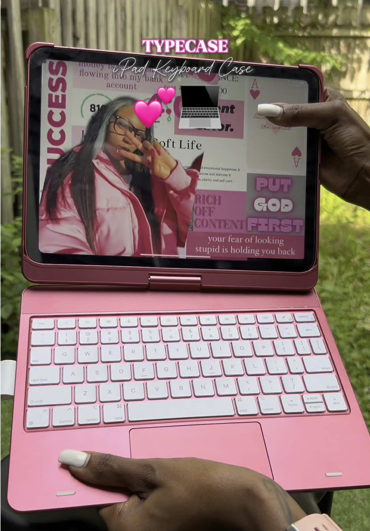 Use code “TYPEPINK” for 5% off 💕💻 #typecase #ipad #pinkipad #ipadmacbook #ipadkeyboard #bluetoothkeyboard #tiktokshop #ttshop #tiktokshopdeals #ipad #ipadcase #notes #notetaking #essentials #ipadaccessories #musthaves #ipadmusthaves #wirelesskeyboard #mousepad #ipadfinds #fyp #foryoupage #creatorsearchinsights 