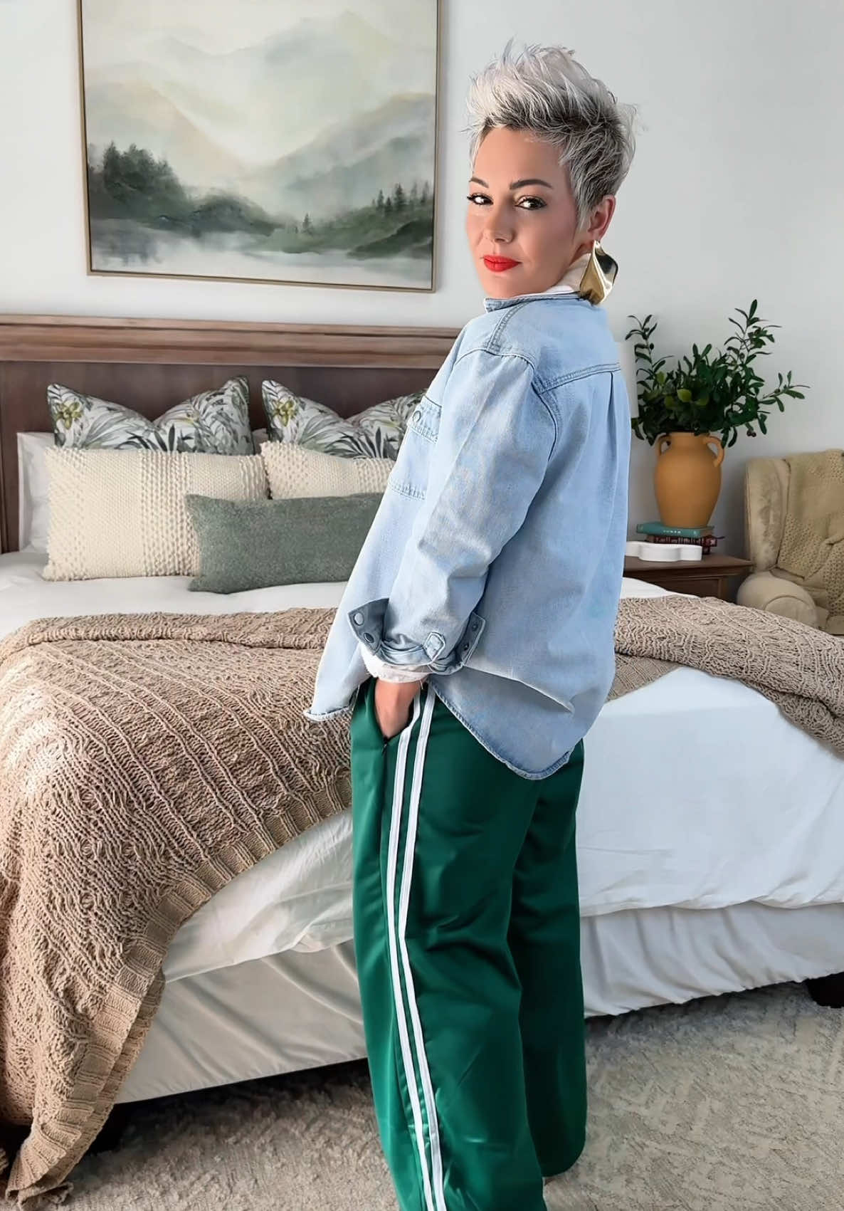 Style Spoke✨📣 Pants and shirt: @Mr Price fashion  Jacket: similar: @Superbalist  Shoes: jet Earrings: Ayana  Lippie: @revlon  #styleinspo #OOTD #styleinspiration #outfitoftoday #basicstyle #casualchic #fyp #elevatedcasual 