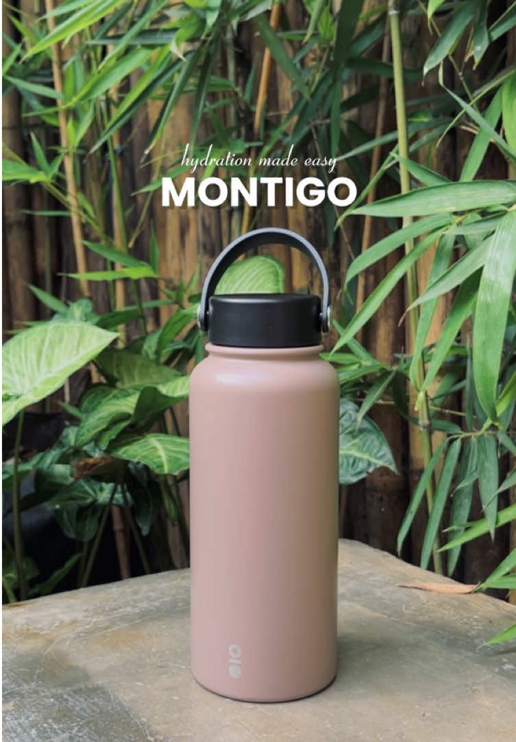 hydration made easy with @montigo.id 🤗✨ #montigo #tumbler #botolminum 
