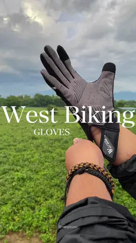 West Biking full gloves, Check out na guys!!!  #honda #click125 #westbiking #gloves #fyp 