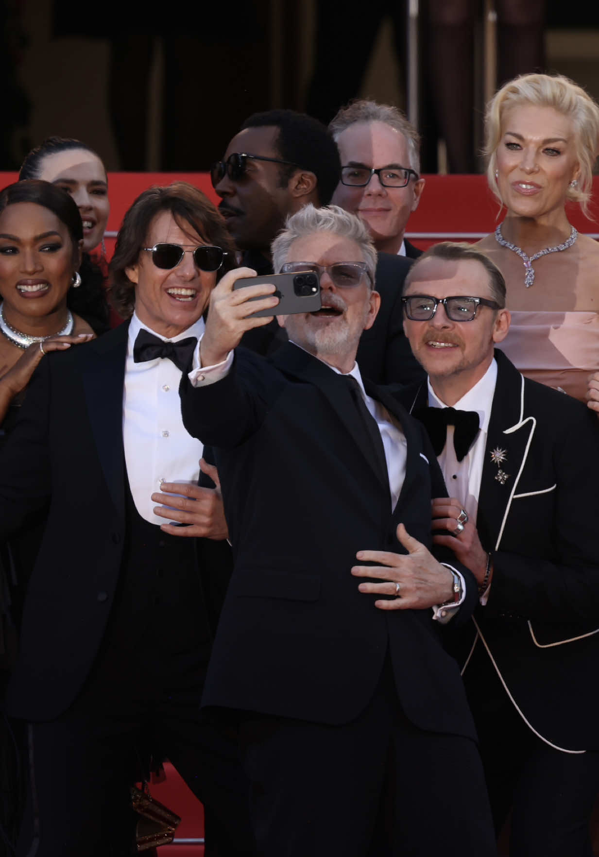 ✨ Mission Impossible cast making Selfie at the 78th Annual Cannes Film Festival at Palais des Festivals, Cannes, France. ✨ Spotted on the red carpet: #GregTarzanDavis, #EddieHamilton, #AngelaBassett, #TramellTillman, #TomCruise, #ChristopherMcQuarrie, #HannahWaddingham, #SimonPegg, #EsaiMorales, #PomKlementieff, #ErikJendresen, and #HayleyAtwell. #Cannes2025 #CannesFilmFestival #CannesRedCarpet #RedCarpetGlam #Celebrities #Hollywood #MovieStars #FilmFestival #PalaisDesFestivals #Cinema #FilmIndustry #Glamour #Fashion #CannesStyle #FrenchRiviera #FestivalDeCannes @Tom Cruise @cannes film festival. 