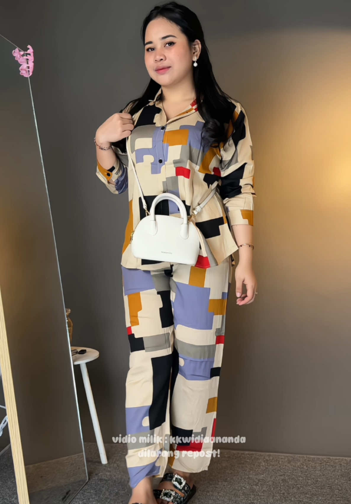 Rekomendasi one set setelan motif rayon wanita 🥰 outfit simple satset ga ribet mix n match #oneset #setelanwanita #outfitmurah 