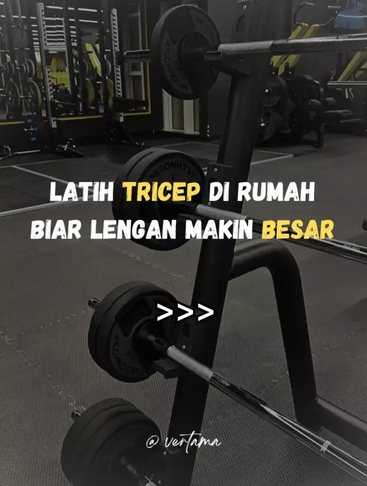 mau lengan lebih besar? jangan cuma latihan biceps, latih juga triceps, karena otot ini menyumbang 2/3 ukuran lenganmu! #tricepsworkout #tricep #gymtips #education #homeworkout #workoutmotivation #gymotivation #GymTok #GymLife #latihandirumah 