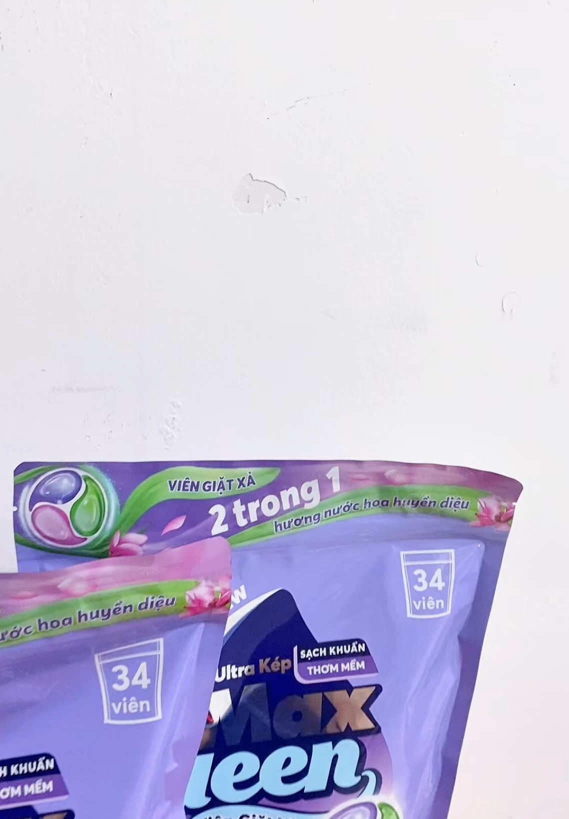 Viên giặt xả Max Kleen 34 viên sạch khuẩn-thơm mềm.An toàn cho gia đình-hương thơm huyền diệu #sanphamxuhuong#sanphamtot #maxkleen#viengiatmaxkleen#viral#fyp 