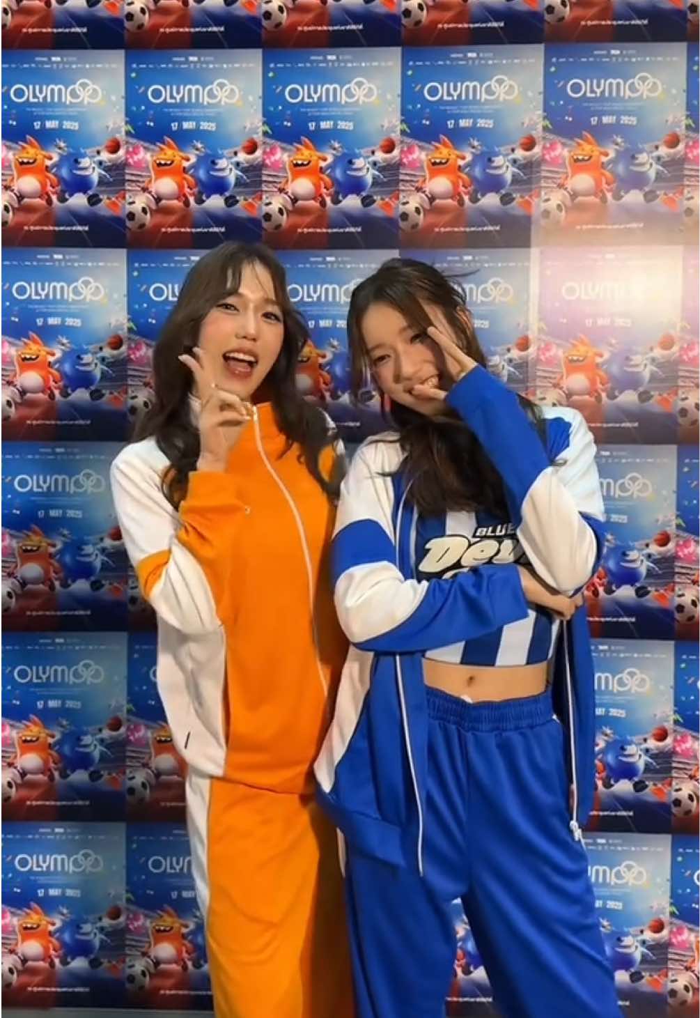 OLYMPOP LET’S GO~~~ 💙🧡 [@dd @dada @Olympop ] #DIDIxDADA #OLYMPOPDAY #PEPSIpresentsOLYMPOP #litentertainmentth