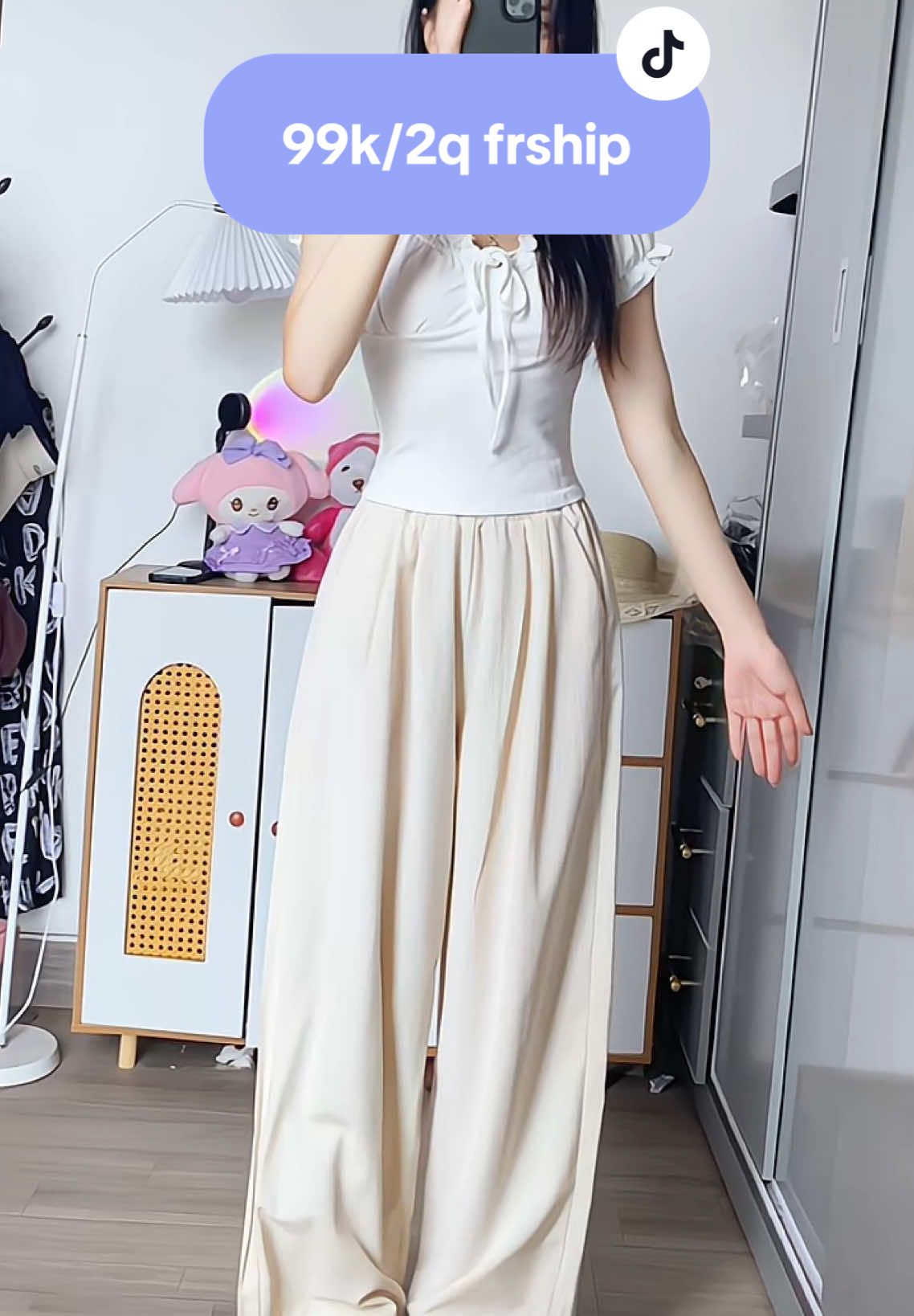 Chất vải đũi mềm mát #quansuongongrong #quanongrong #quancapcao #quannu #thoitrang #thoitrangnu #xuhuong 