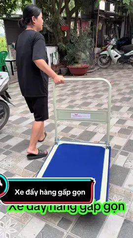 Xe đẩy hàng gấp gọn tải trọng 300kg vận chuyển hàng hoá dễ dàng không tốn nhiều công sức #xedayhanggapgon #xedayhang4banh #xedayhang 