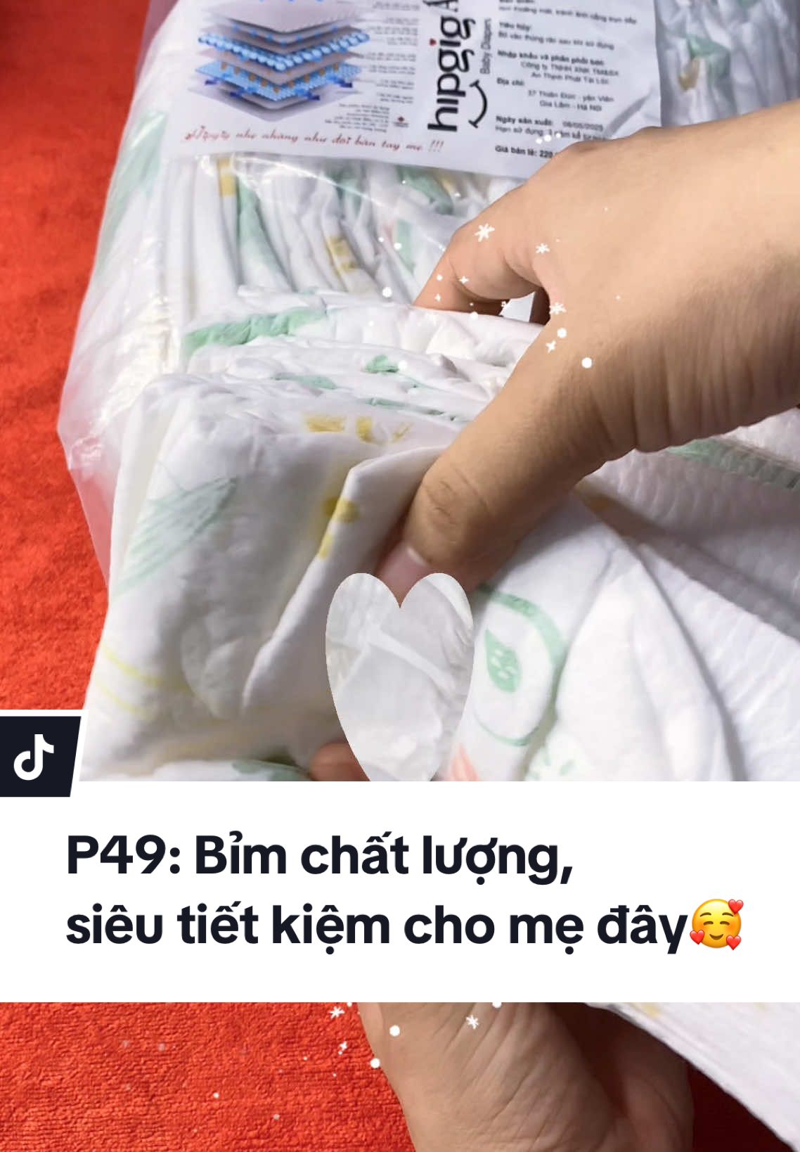 Combo 100 miếng bỉm dán hipgiga.#shopmesua #mevabe #bỉm #tabim #hipgiga #muataitiktok #xuhuong 