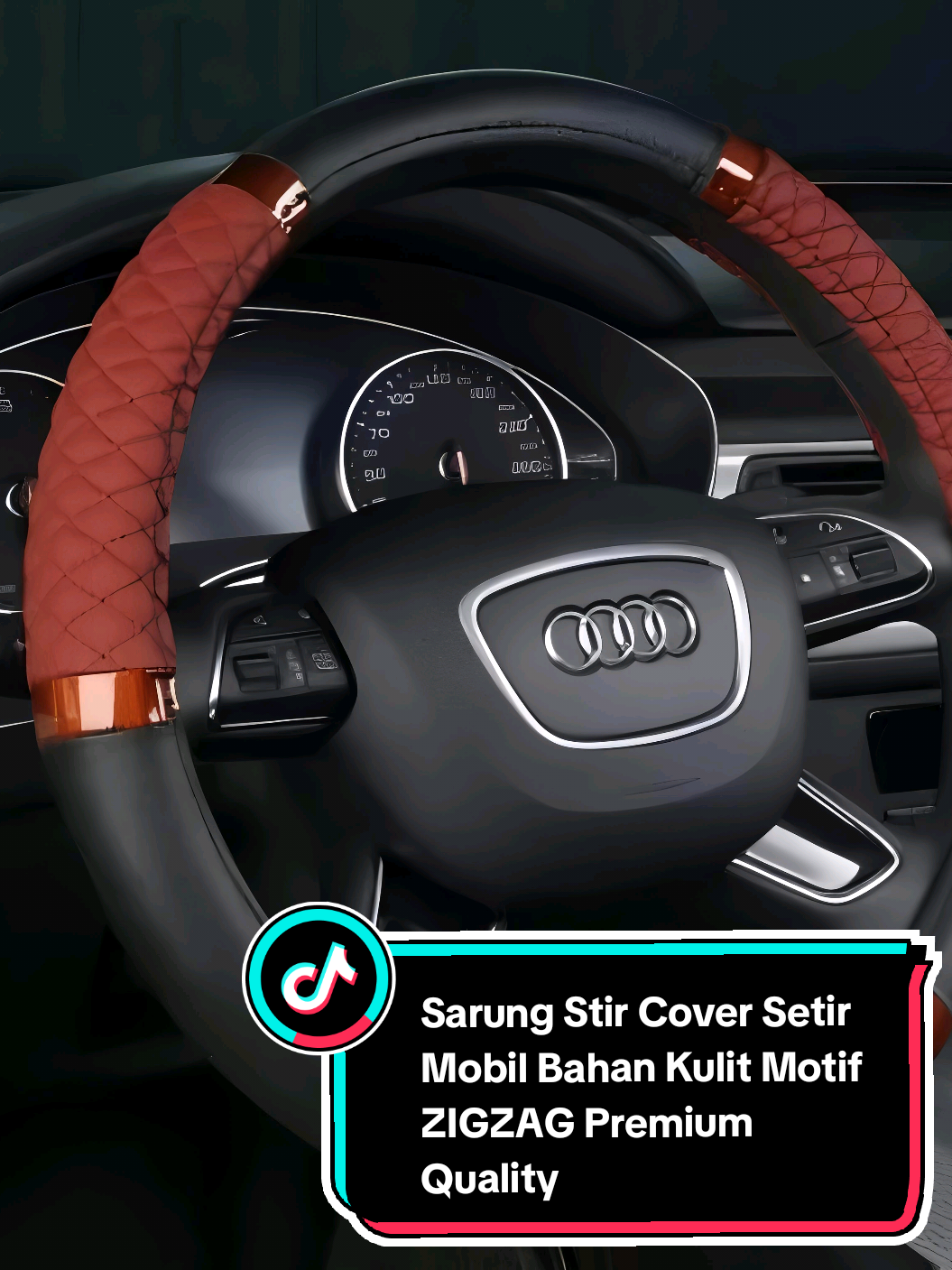Sarung Stir Cover Setir Mobil Bahan Kulit Motif ZIGZAG Premium Quality #sarungstir #sarungsetir #coverstirmobil #coversetirmobil #coverstirpremium 
