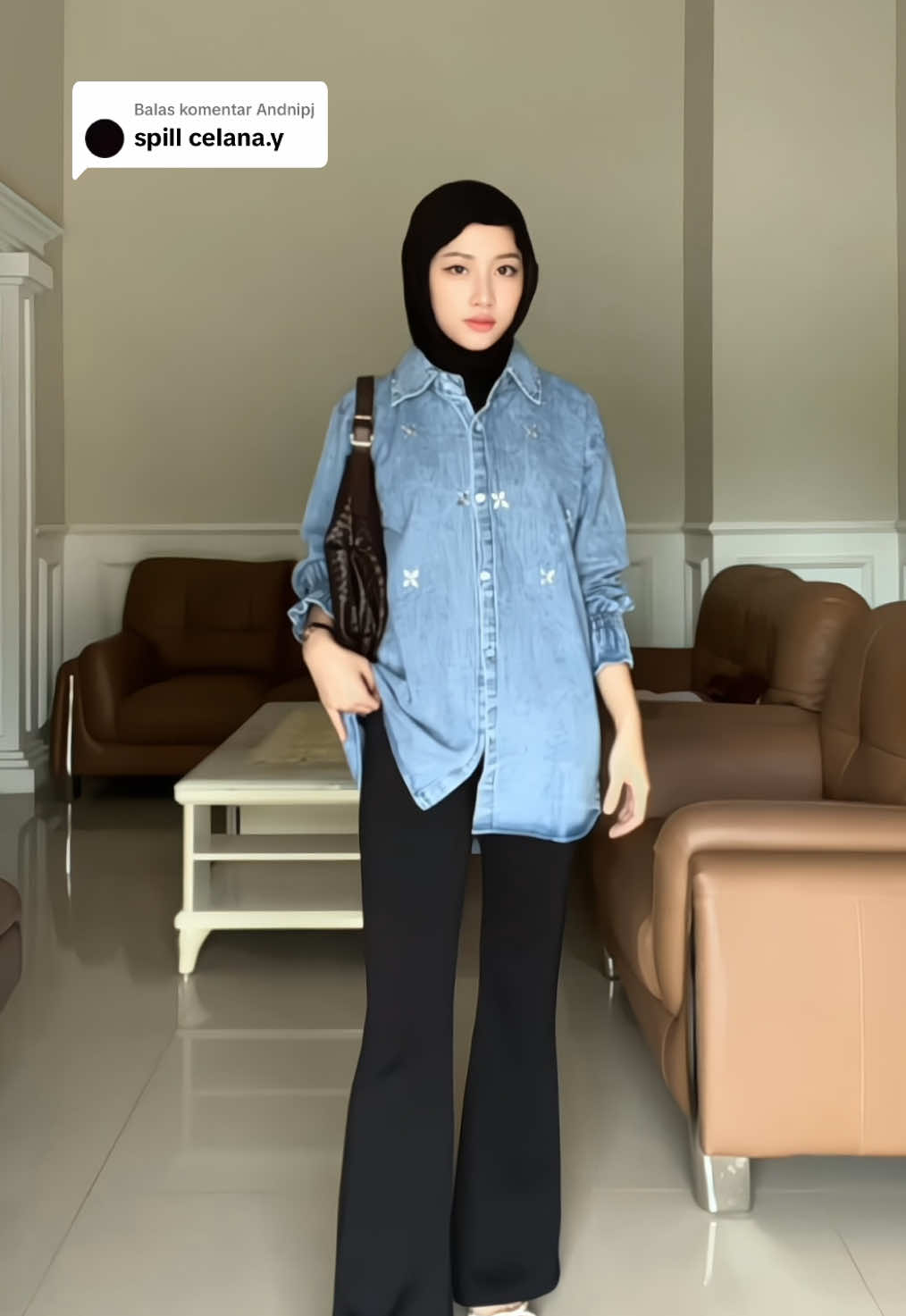 Membalas @Andnipj minimal punya satu deh cutbray nya eiji 💖 bnr bnr bikin jenjang dan langsing😆 #OOTD #outfitideas #outfitinspo #fitcheck #flarepants #cutbraywanita 