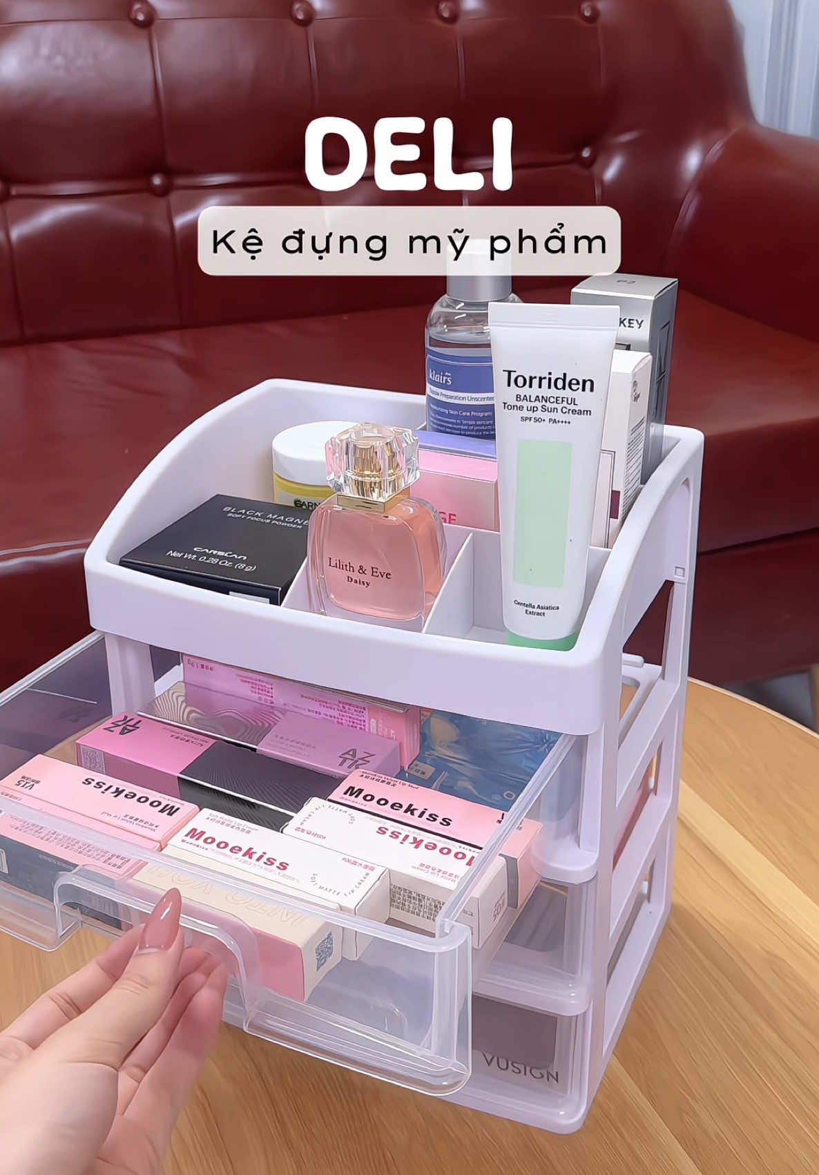 Kệ đựng mỹ phẩm Deli #kedungmypham #dogiadung #decor #deli #review #minnriviu #muataitiktok 