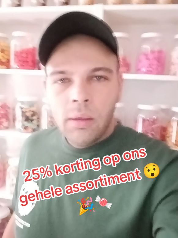 Plaats lekker je bestelling op snoepenfrisdrank.nl 🍭🍭 25% korting de hele dag op ons gehele assortiment 🍬 vanavond om 19:30 zijn wij weer live 🎉 #snoepwinkel #candy #candyshop #airheads #laffytaffy #nederland #belgie #fyp #fy #snoepjes #voorjoupagina #enschede #ikwilsnoep 