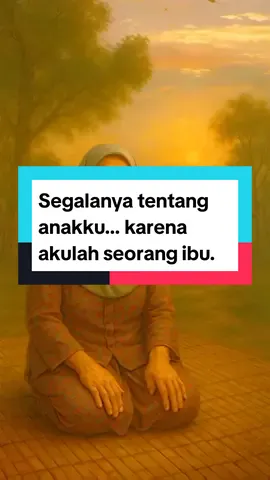Segalanya tentang anakku... karena akulah seorang ibu. #CintaIbu  #UntukAnakku  #HatiSeorangIbu  #VideoQuotes 